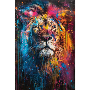 Dripping Lion Canvas